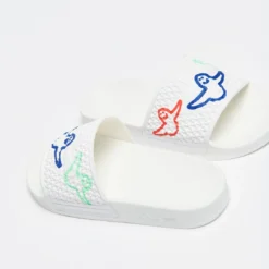 Adidas - Shmoofoil Slide (White/Multi) -Mode Vêtement Magasin Adidas Shmoofoil Slide White Multi 4