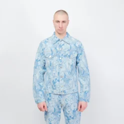 Arises Cartoon Trucker Jacket - Pale Wash