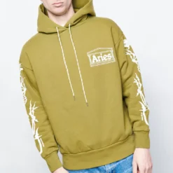 Aries - Dragon Skeletor Hoodie (olive) -Mode Vêtement Magasin Aries Dragon Skeletor Hoodie olive 2