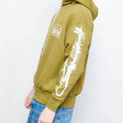 Aries - Dragon Skeletor Hoodie (olive) -Mode Vêtement Magasin Aries Dragon Skeletor Hoodie olive 3