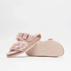 Birkenstock Arizona Shearling Suede Leather Light Rose -Mode Vêtement Magasin Birkenstock Arizona Shearling Suede Leather Light Rose 3