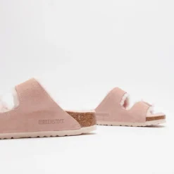 Birkenstock Arizona Shearling Suede Leather Light Rose -Mode Vêtement Magasin Birkenstock Arizona Shearling Suede Leather Light Rose 5
