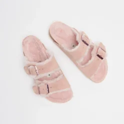 Birkenstock Arizona Shearling Suede Leather Light Rose -Mode Vêtement Magasin Birkenstock Arizona Shearling Suede Leather Light Rose 6