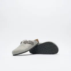 Birkenstock - Boston FE/LE (Light Grey) -Mode Vêtement Magasin Birkenstock Boston FE LE Light Grey 3