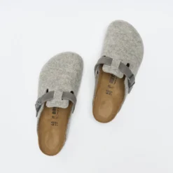 Birkenstock - Boston FE/LE (Light Grey) -Mode Vêtement Magasin Birkenstock Boston FE LE Light Grey 6