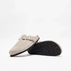 Birkenstock Boston Shearling Suede Stone Coin -Mode Vêtement Magasin Birkenstock Boston Shearling Suede Stone Coin 1017651 4