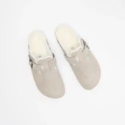 Birkenstock Boston Shearling Suede Stone Coin -Mode Vêtement Magasin Birkenstock Boston Shearling Suede Stone Coin 1017651 6