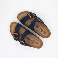 Birkenstock Sandales Arizona SFB Suede Leather Navy Women -Mode Vêtement Magasin Birkenstock Sandales Arizona SFB Suede Leather Navy women 01