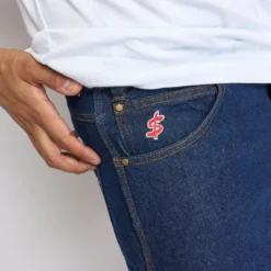 Cash Only - Logo Denim Shorts (Raw Indigo) -Mode Vêtement Magasin Cash Only Logo Denim Shorts Raw Indigo 5