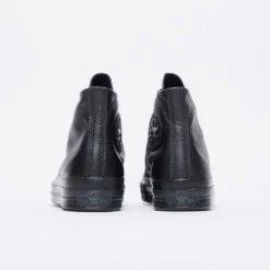 Converse - Chuck 70 Hi Premium Leather (Black/Black/Black) -Mode Vêtement Magasin Converse Chuck 70 Hi Premium Leather Black Black Black 4