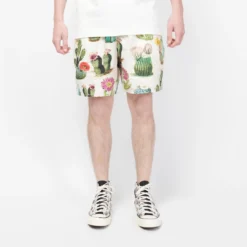 Converse - Printed Woven Resort Shorts (Desert Sand) "Cactus"