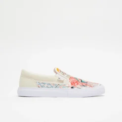 DC Shoes Basquiat X Manual Slip On - White / Graffiti Print