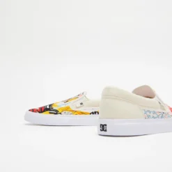 DC Shoes Basquiat X Manual Slip On - White / Graffiti Print -Mode Vêtement Magasin DC Shoes Basquiat x Manual Slip On White Graffiti Print 5