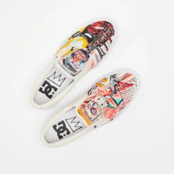 DC Shoes Basquiat X Manual Slip On - White / Graffiti Print -Mode Vêtement Magasin DC Shoes Basquiat x Manual Slip On White Graffiti Print 7