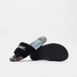 DC Shoes X Basquiat Slide - Black/Multi -Mode Vêtement Magasin DC Shoes x Basquiat Slide Black Multi 1
