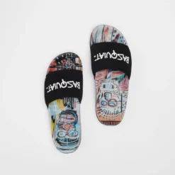 DC Shoes X Basquiat Slide - Black/Multi -Mode Vêtement Magasin DC Shoes x Basquiat Slide Black Multi 5