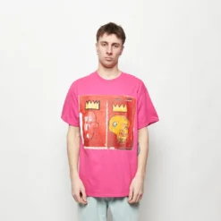 Diamond Supply Co X Basquiat - Red Kings Tee (Pink)
