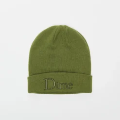 Dime Classic 3D Beanie (Olive Green)