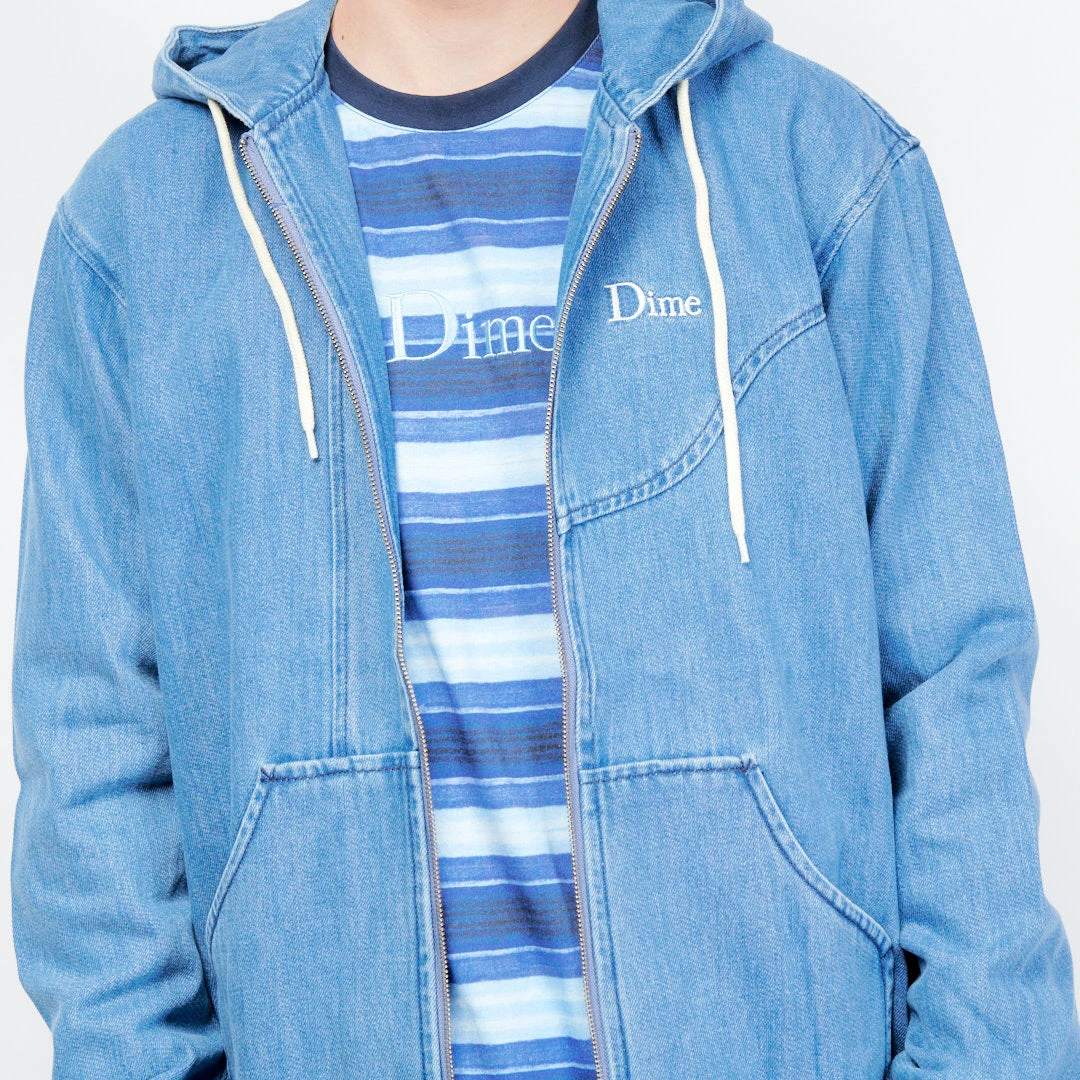 Dime - Hood Denim Bomber (Light Wash) 4 Dime - Hood Denim Bomber (Light Wash) – Image 4
