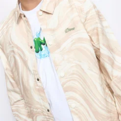 Dime MTL - Marble Coach Jacket (Cream) -Mode Vêtement Magasin Dime MTL Marble Coach Jacket cream 2