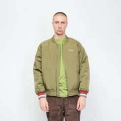DIME - Velcro Patch Bomber Jacket (Asparagus) 11 DIME - Velcro Patch Bomber Jacket (Asparagus) -Mode Vêtement Magasin Dime Velcro Patch Bomber Jacket Asparagus 1
