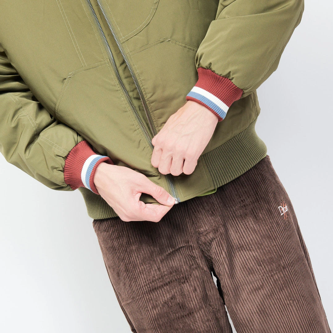 DIME - Velcro Patch Bomber Jacket (Asparagus) 7 DIME - Velcro Patch Bomber Jacket (Asparagus) – Image 7