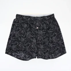 Druthers Organic Cotton Roses Boxer Shorts - Black -Mode Vêtement Magasin Druthers Organic Cotton Roses Boxer Shorts Black 02
