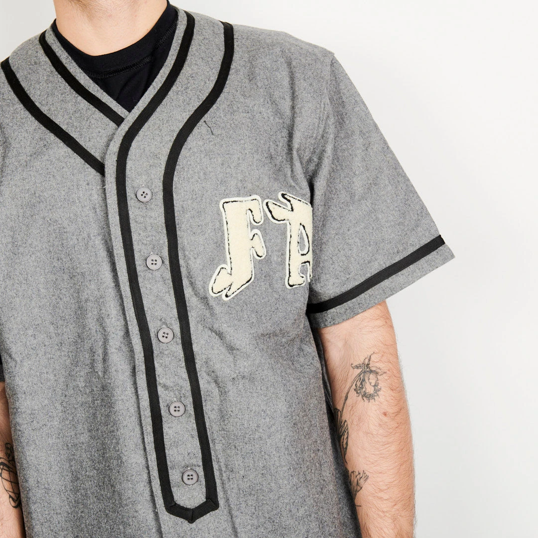 FUCKING AWESOME BASEBALL OVER SHIRT - GREY / BLACK 2 FUCKING AWESOME BASEBALL OVER SHIRT - GREY / BLACK – Image 2