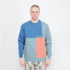 Alas Caps Co Carre Crewneck (Blue/Multi)