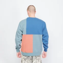 Alas Caps Co Carre Crewneck (Blue/Multi) -Mode Vêtement Magasin Helas Caps Co Carre Crewneck Blue Multi 3