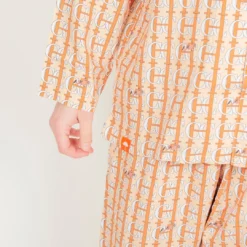 Helas Caps Co Horse Pyjama Shirt - Beige -Mode Vêtement Magasin Helas Caps Co Horse Pyjama Shirt Beige 2