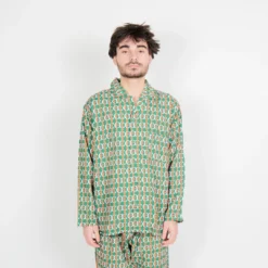Helas Caps Co Horse Pyjama Shirt - Green