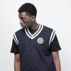 Mode Vêtement Magasin -Mode Vêtement Magasin Helas Caps Co Polo Club Knitted Vest Black 2