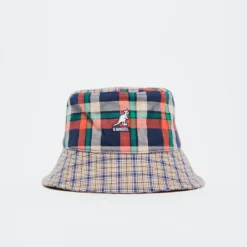 Kangol Plaid Mashup Bucket (Golden Palm)