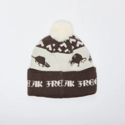 Last Resort AB - Rat Race Pom -Pom Fold Beanie (Shock Brown) -Mode Vêtement Magasin Last Resort AB Rat Race Pom Pom Fold Beanie Choc Brown 1