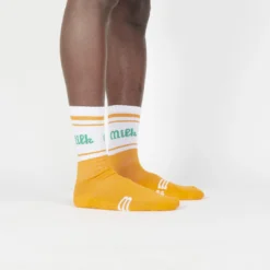 Milk Milson Socks Made In France - Orange/Green -Mode Vêtement Magasin Milk Milson Socks Made in France Green Orange 5 4ab39ae3 494c 43a1 93c1 193728e98504