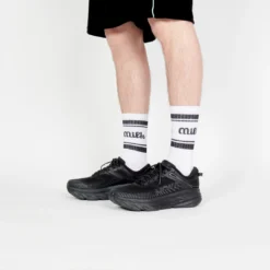 Milk Milson Socks Made In France - White/Black -Mode Vêtement Magasin Milk Milson Socks Made inFrance White Black 4