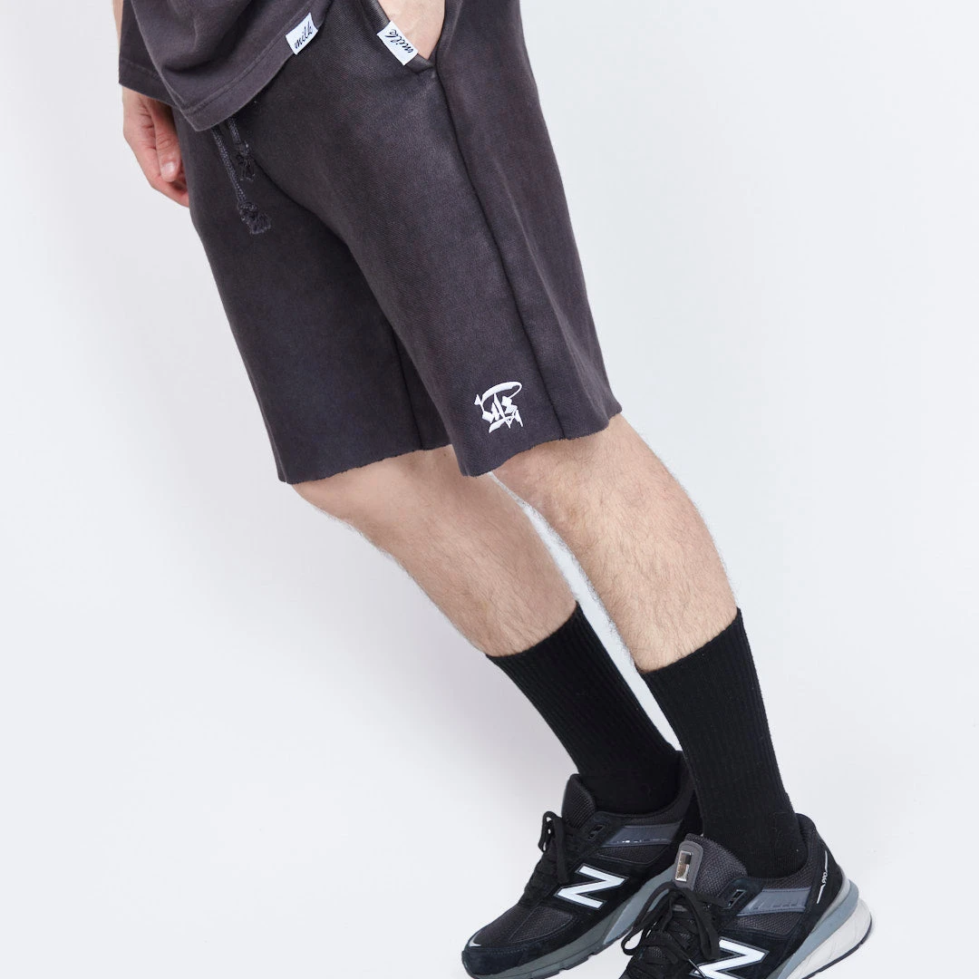 Milk X Shoof - Bermuda Pigment Dyed (Black) 2 Milk X Shoof - Bermuda Pigment Dyed (Black) – Image 2