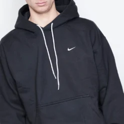 Mode Vêtement Magasin -Mode Vêtement Magasin Nike NRG Solo Swoosh Fleece Hoodie Black 2