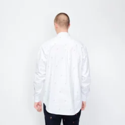 Patta - Oxford Longsleeve Shirt (White) -Mode Vêtement Magasin Patta Oxford Longsleeve Shirt White 3