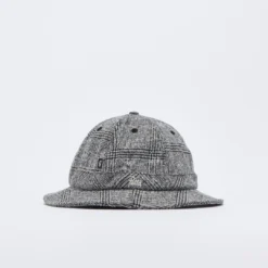 Patta - Pow Check Bell Hat (Dark Gull Gray/Black)
