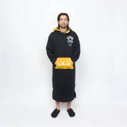 Patta X Hassan Hajjaj's Andy Wahloo - Djellaba (Black) -Mode Vêtement Magasin Patta x Hassan Hajjaj s Andy Wahloo Djellaba Black 2