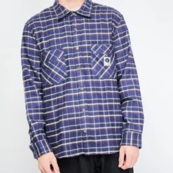 Polar Skate Co - Flannel Shirt (Rich Navy) -Mode Vêtement Magasin Polar Skate Co Flannel Shirt Rich Navy 2