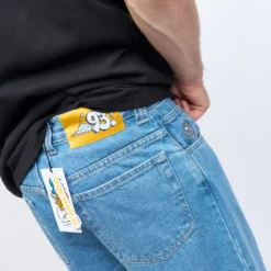 Polar Skate Co - '93! Denim (Mid Blue) -Mode Vêtement Magasin Polar Skate Co 93 Denim Mid Blue 4