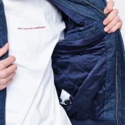 Pop Trading Company - Varsity Jacket (Denim) -Mode Vêtement Magasin Pop Trading Company Varsity Jacket Denim 4