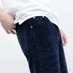 Pop Trading Company DRS Cord Pants (Navy) -Mode Vêtement Magasin Pop Trading Company drs cord pants Navy 4