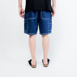 Pop Trading Company DRS Shorts (Rinsed Denim) -Mode Vêtement Magasin Pop Trading Company drs shorts Rinsed Denim 3