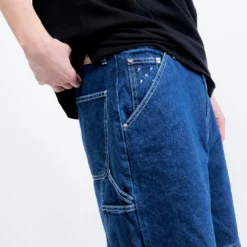 Pop Trading Company DRS Shorts (Rinsed Denim) -Mode Vêtement Magasin Pop Trading Company drs shorts Rinsed Denim 4