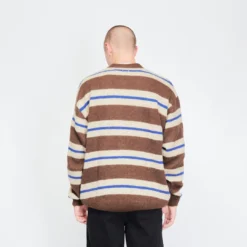 Pop Trading Company - Striped Cardigan (Rain Drum) -Mode Vêtement Magasin Pop Trading Company striped cardigan Rain Drum 3