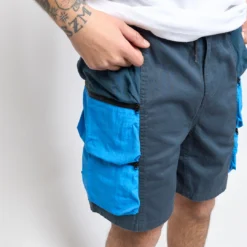 Real Bad Man - Carryall Hiker Short (Blue) -Mode Vêtement Magasin Real Bad Man Carryall Hiker Short Blue 5